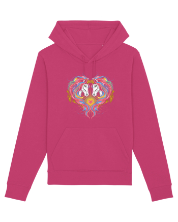 Twin Unicorns Raspberry