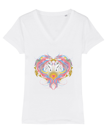 Twin Unicorns White