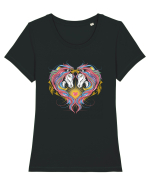 Twin Unicorns Tricou mânecă scurtă guler larg fitted Damă Expresser