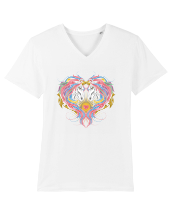 Twin Unicorns White