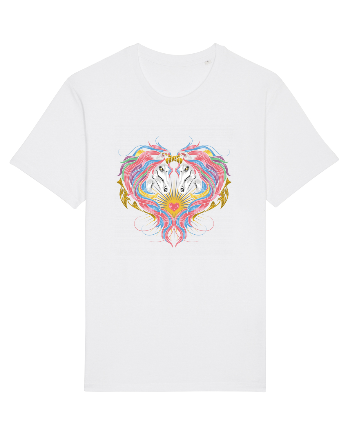 Tricou mânecă scurtă Unisex Rocker White
