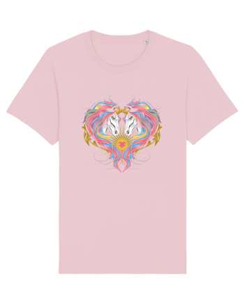 Twin Unicorns Cotton Pink