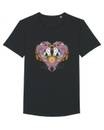 Twin Unicorns Tricou mânecă scurtă guler larg Bărbat Skater