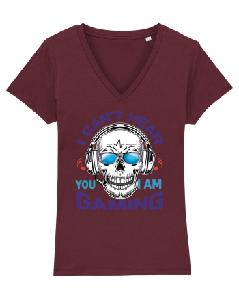 I Can't Hear You I Am Gaming Burgundy