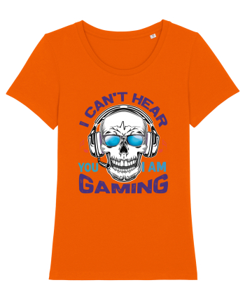 I Can't Hear You I Am Gaming Bright Orange