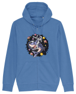 Astronaut Riding A Shark Hanorac cu fermoar Unisex Connector