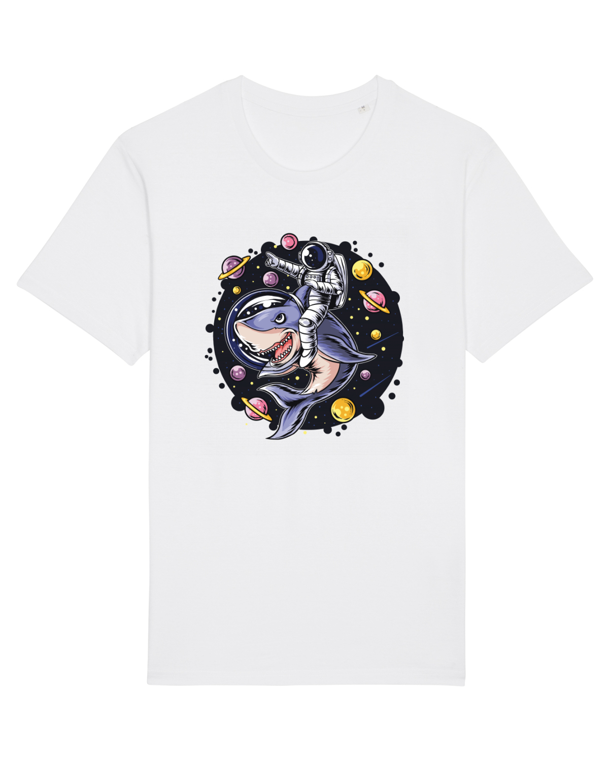 Tricou mânecă scurtă Unisex Rocker White