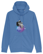 Astronaut Reading In Stars Hanorac cu fermoar Unisex Connector