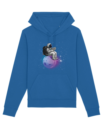Astronaut Reading In Stars Royal Blue