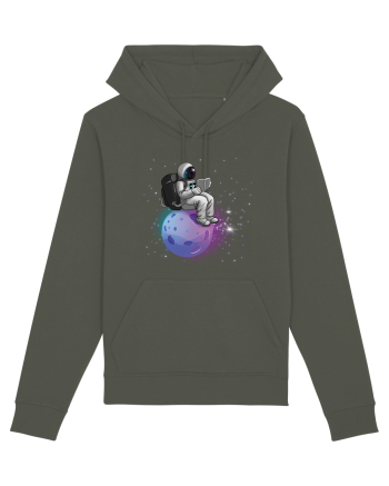 Astronaut Reading In Stars Khaki