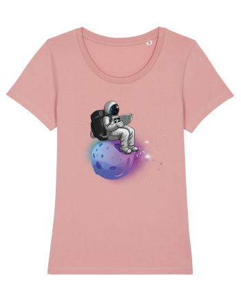 Astronaut Reading In Stars Canyon Pink