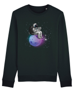 Astronaut Reading In Stars Bluză mânecă lungă Unisex Rise