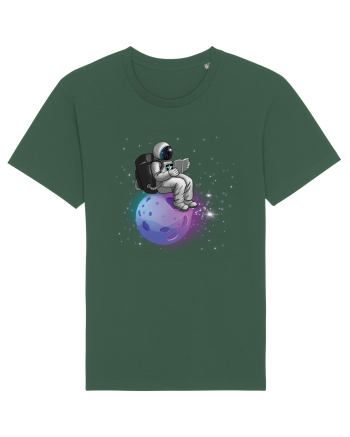 Astronaut Reading In Stars Bottle Green