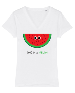 One in a melon Tricou mânecă scurtă guler V Damă Evoker