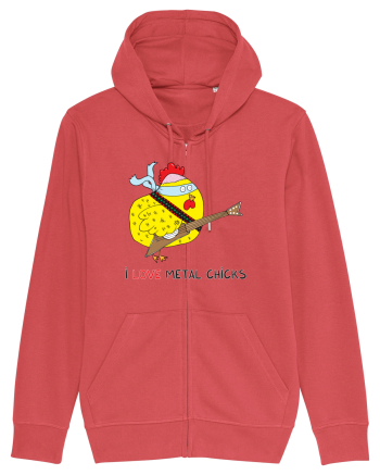 I Love Metal Chicks Carmine Red