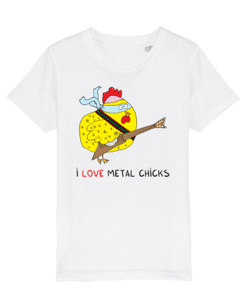 I Love Metal Chicks White