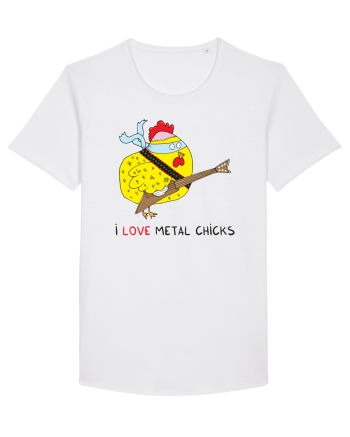 I Love Metal Chicks White