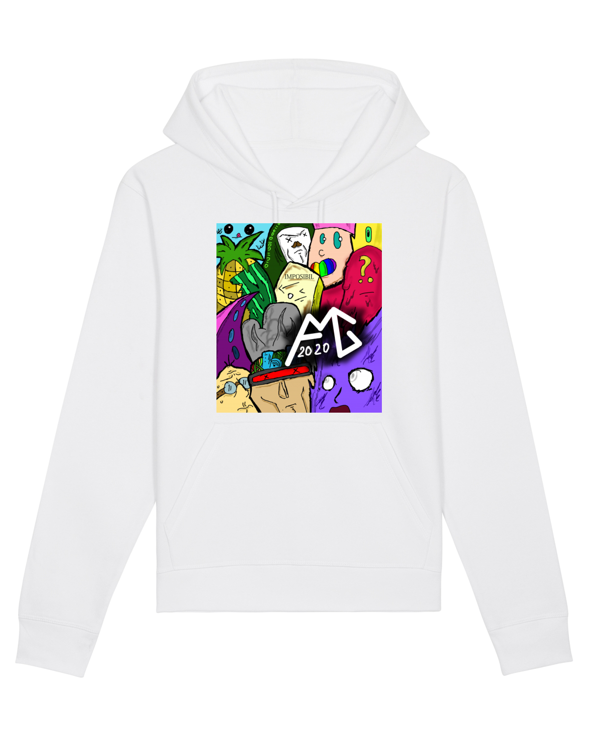 Hanorac Unisex Drummer White