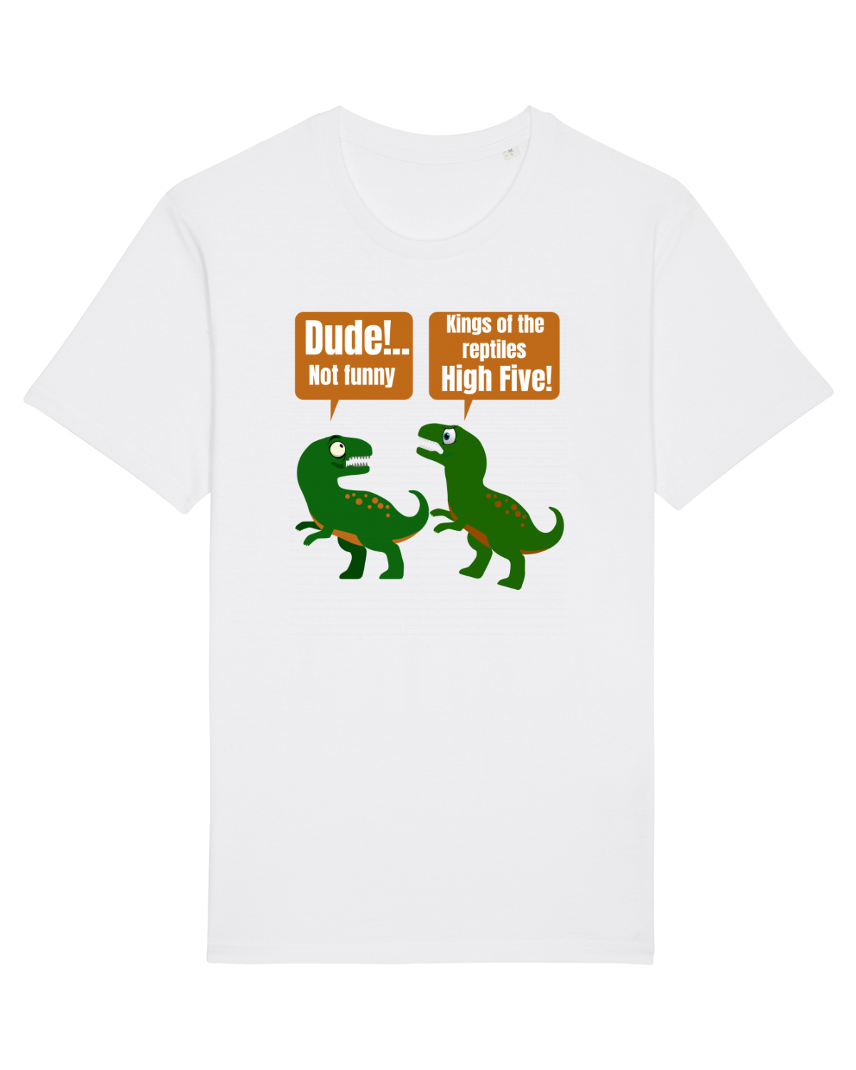 Tricou mânecă scurtă Unisex Rocker White