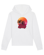 Minivan Retro cu apus de soare  Hanorac Unisex Drummer