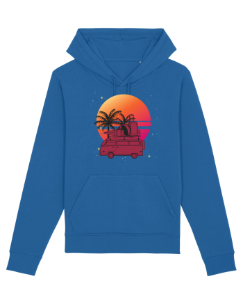 Minivan Retro cu apus de soare  Royal Blue