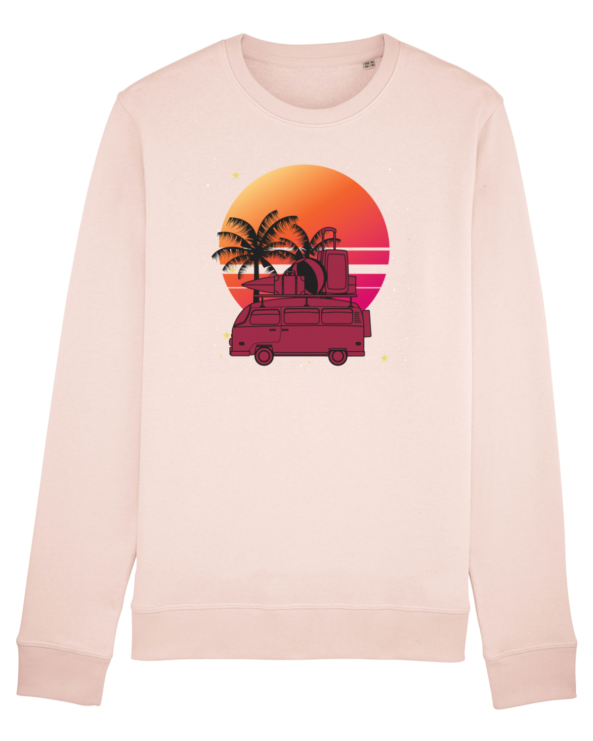 Bluză mânecă lungă Unisex Rise Candy Pink