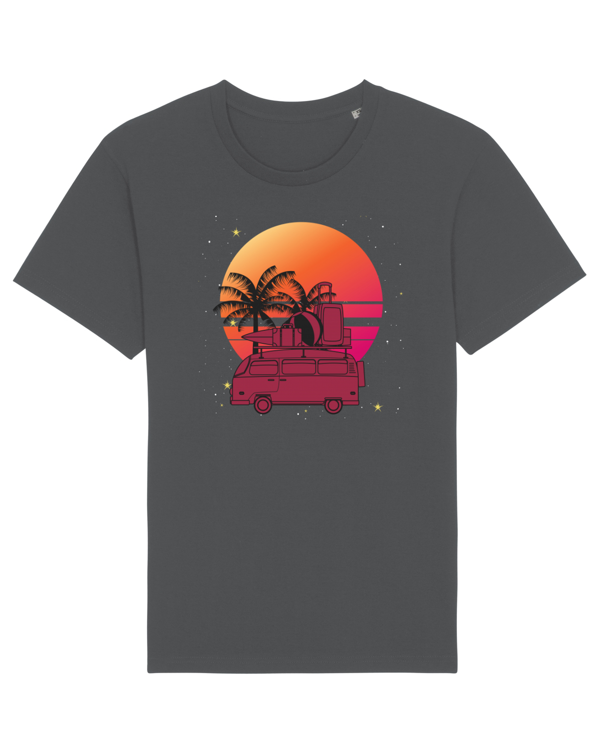 Tricou mânecă scurtă Unisex Rocker Anthracite