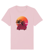 Minivan Retro cu apus de soare  Tricou mânecă scurtă Unisex Rocker