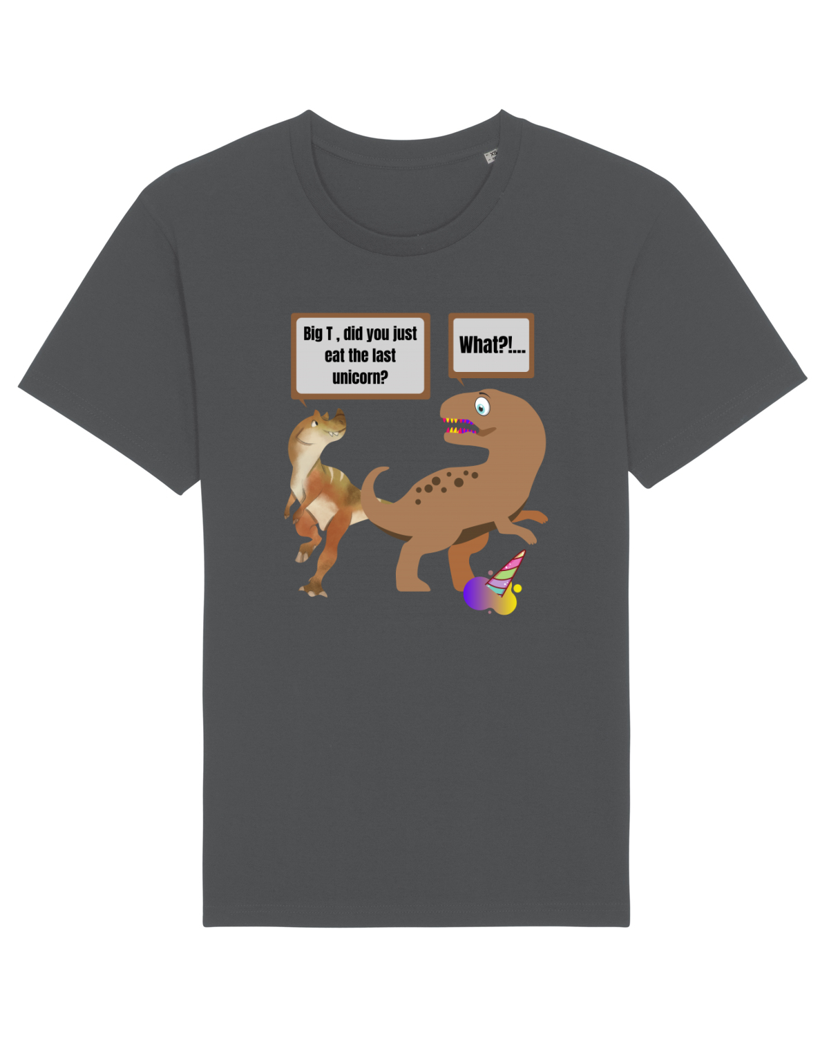 Tricou mânecă scurtă Unisex Rocker Anthracite