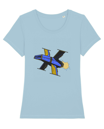 Nava Spatiala Retro  Sky Blue