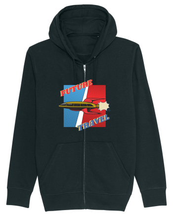 Nava Spatiala In Stil Retro Comic  Black
