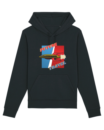 Nava Spatiala In Stil Retro Comic  Black