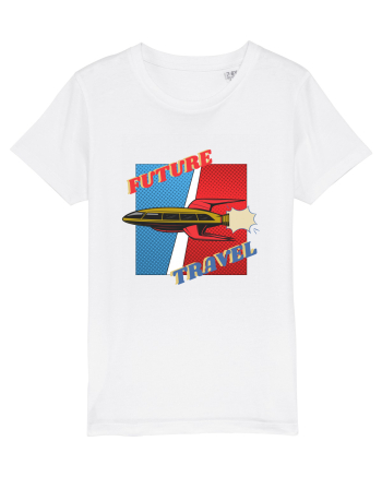 Nava Spatiala In Stil Retro Comic  White