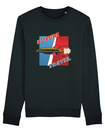 Nava Spatiala In Stil Retro Comic  Black