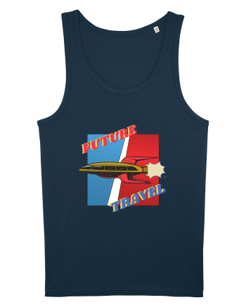 Nava Spatiala In Stil Retro Comic  Navy