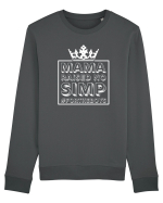 Mama Raised No Simp alb Bluză mânecă lungă Unisex Rise