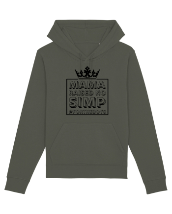 Mama Raised No Simp negru Khaki