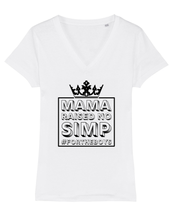Mama Raised No Simp negru White
