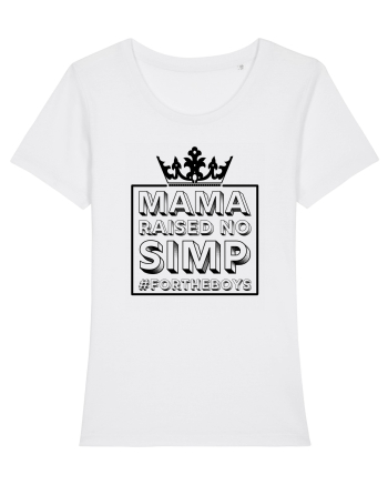 Mama Raised No Simp negru White