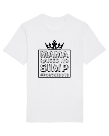 Mama Raised No Simp negru White