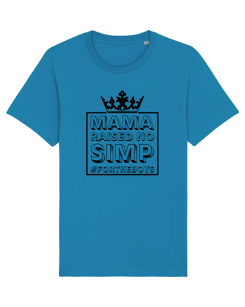 Mama Raised No Simp negru Azur