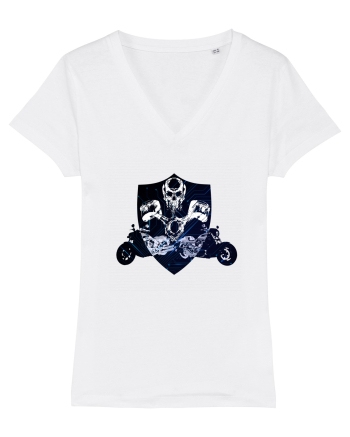 Biker emblem White