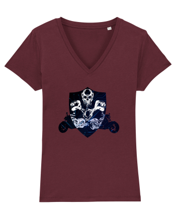 Biker emblem Burgundy