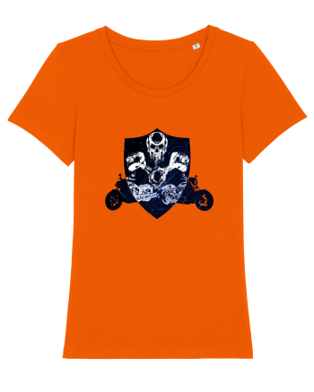 Biker emblem Bright Orange