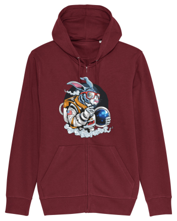 Astronaut Rabbit Burgundy