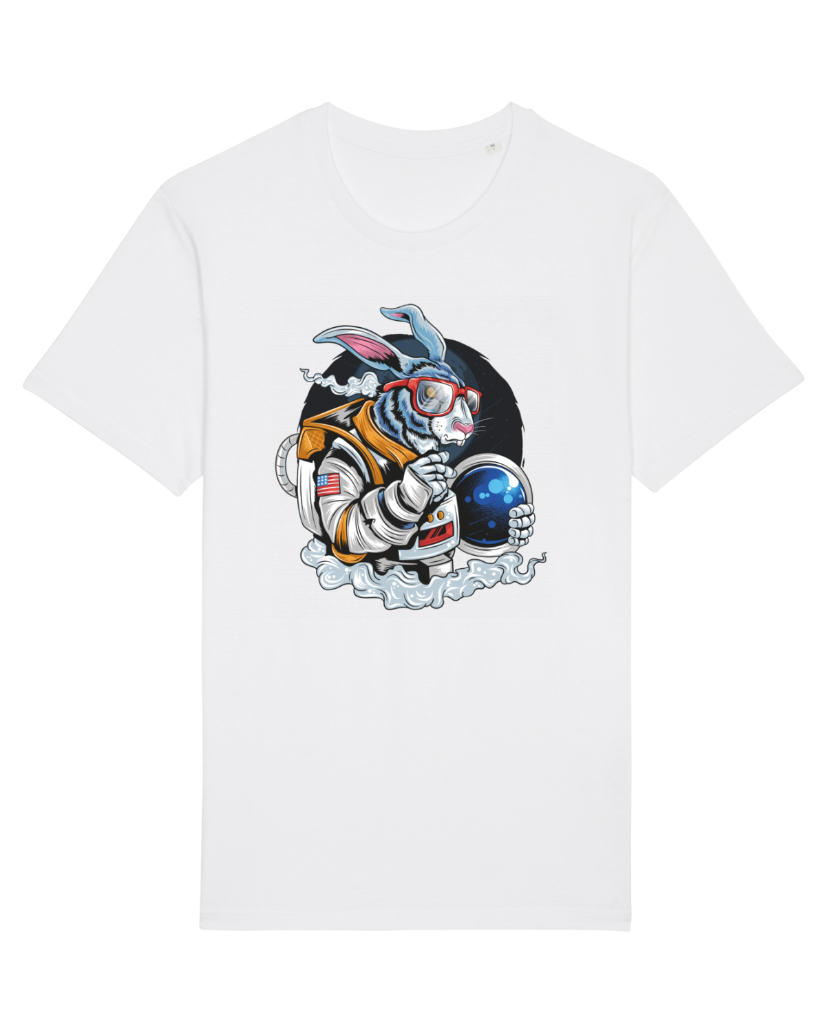 Tricou mânecă scurtă Unisex Rocker White
