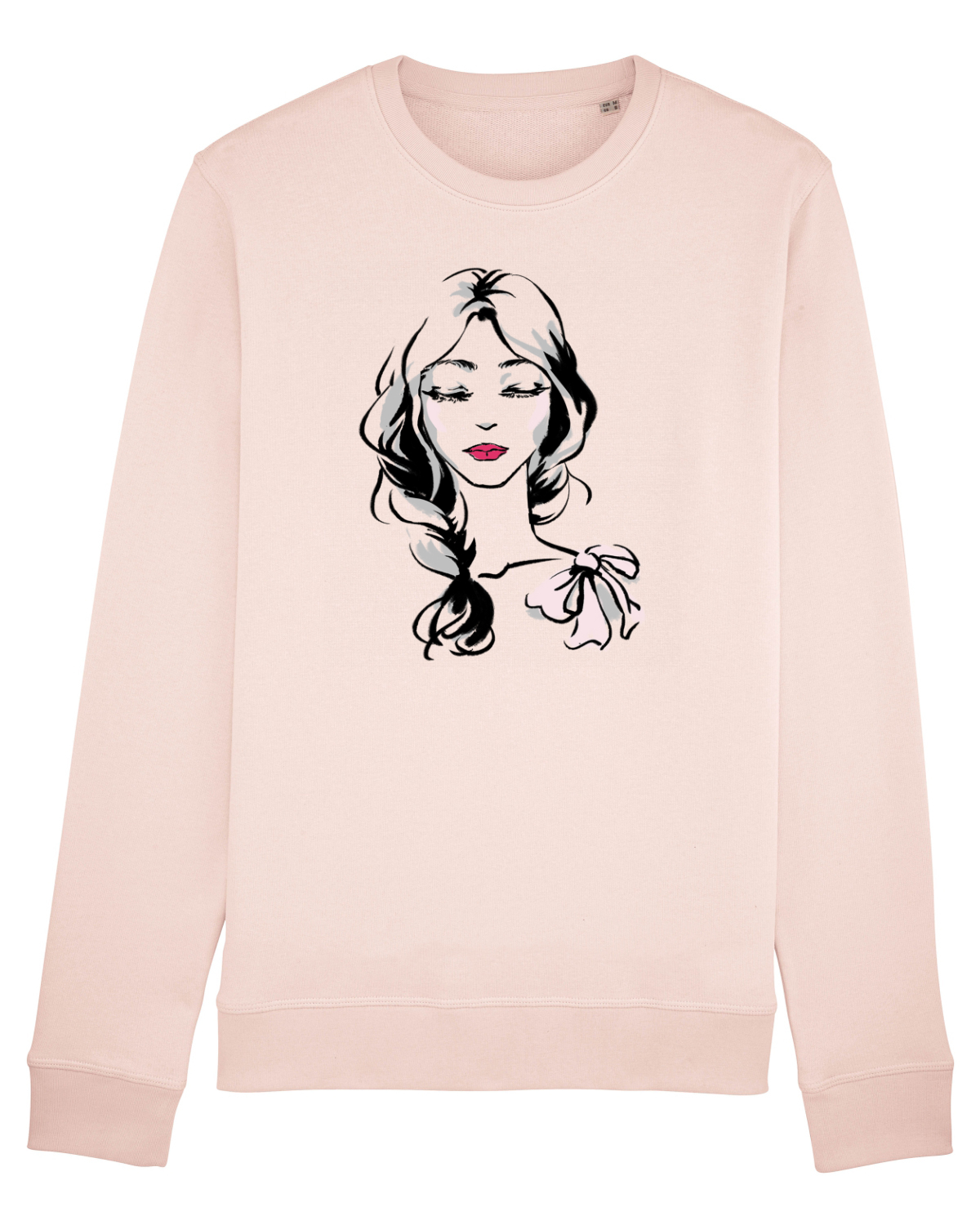 Bluză mânecă lungă Unisex Rise Candy Pink
