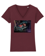 Miss Fortune Tricou mânecă scurtă guler V Damă Evoker