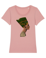Nefertiti Tricou mânecă scurtă guler larg fitted Damă Expresser