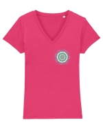HUD Tricou mânecă scurtă guler V Damă Evoker